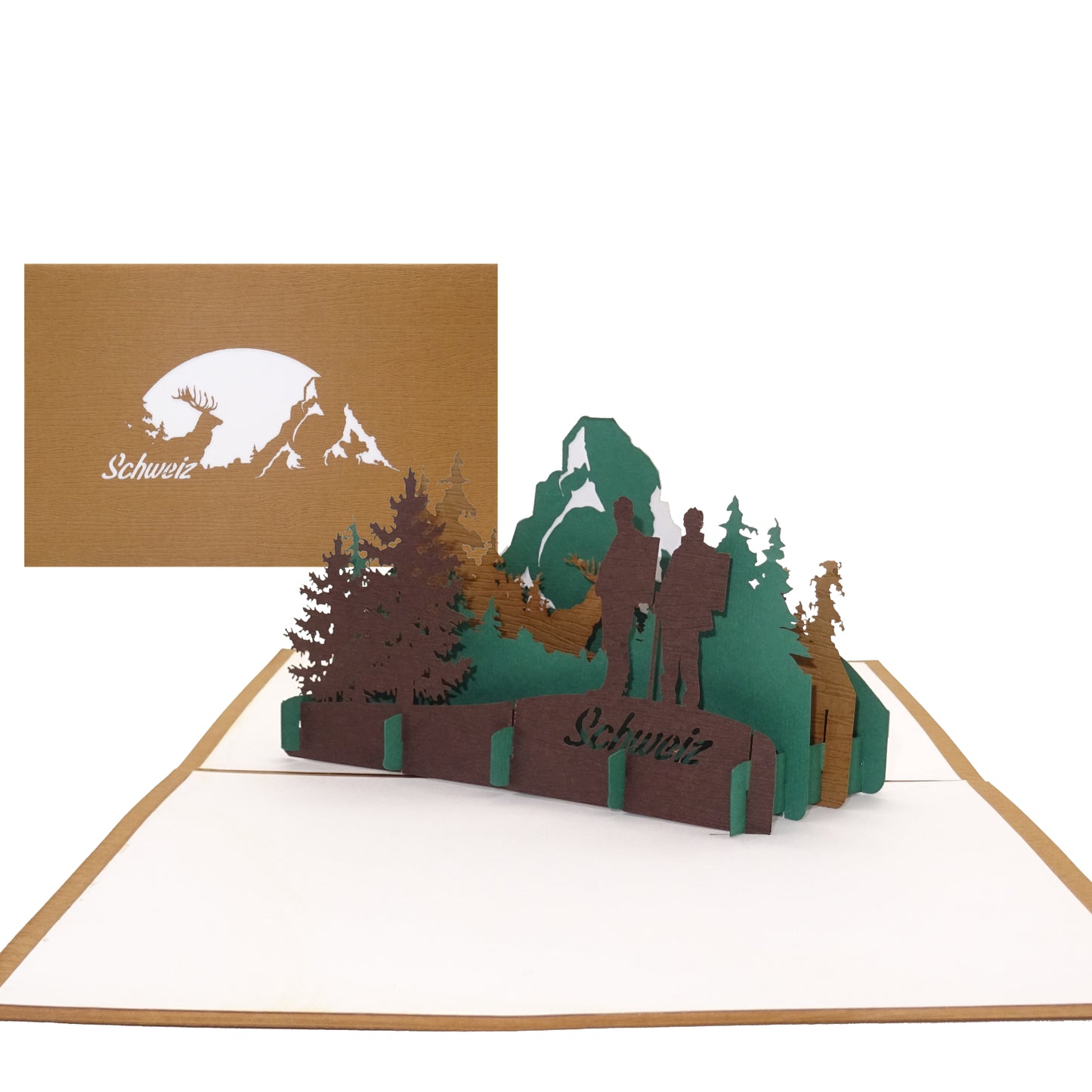 3D Karte „Schweizer Alpen – Matterhorn“ Souvenir Schweiz Wandern Gutschein