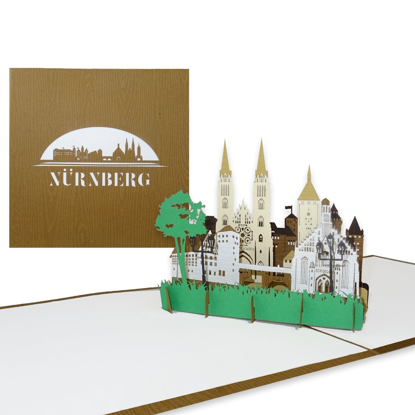 Pop Up Karte „Nürnberg“ 3D Grußkarte, Gutschein & Souvenir