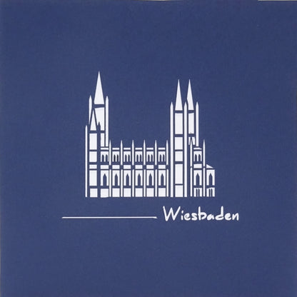 Pop Up Karte "Wiesbaden" 3D Postkarte, Souvenir, Einladung & Gutschein