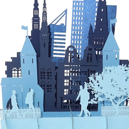 Pop Up Karte „Tallinn – Weltkulturerbe Estland“ 3D Geburtstagskarte & Souvenir