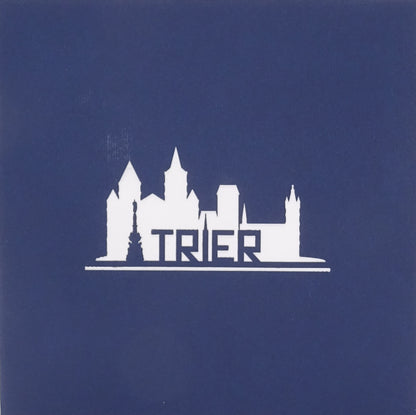 Pop-Up Karte "Trier - Panorama mit Dom & Porta Nigra" 3D Postkarte, Grußkarte & Souvenir