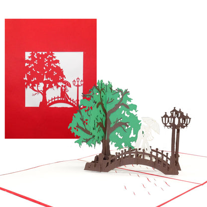 Pop Up Karte "Wedding Bridge" 3D Hochzeitskarte, Einladungskarte, Geschenkgutschein