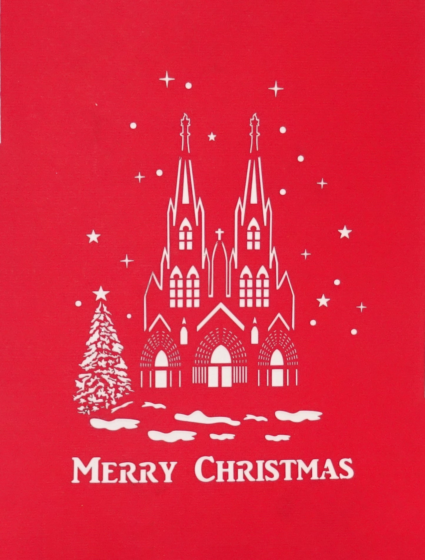 Pop Up Karte "Kölner Dom - Merry Christmas" 3D Weihnachtskarte aus Köln