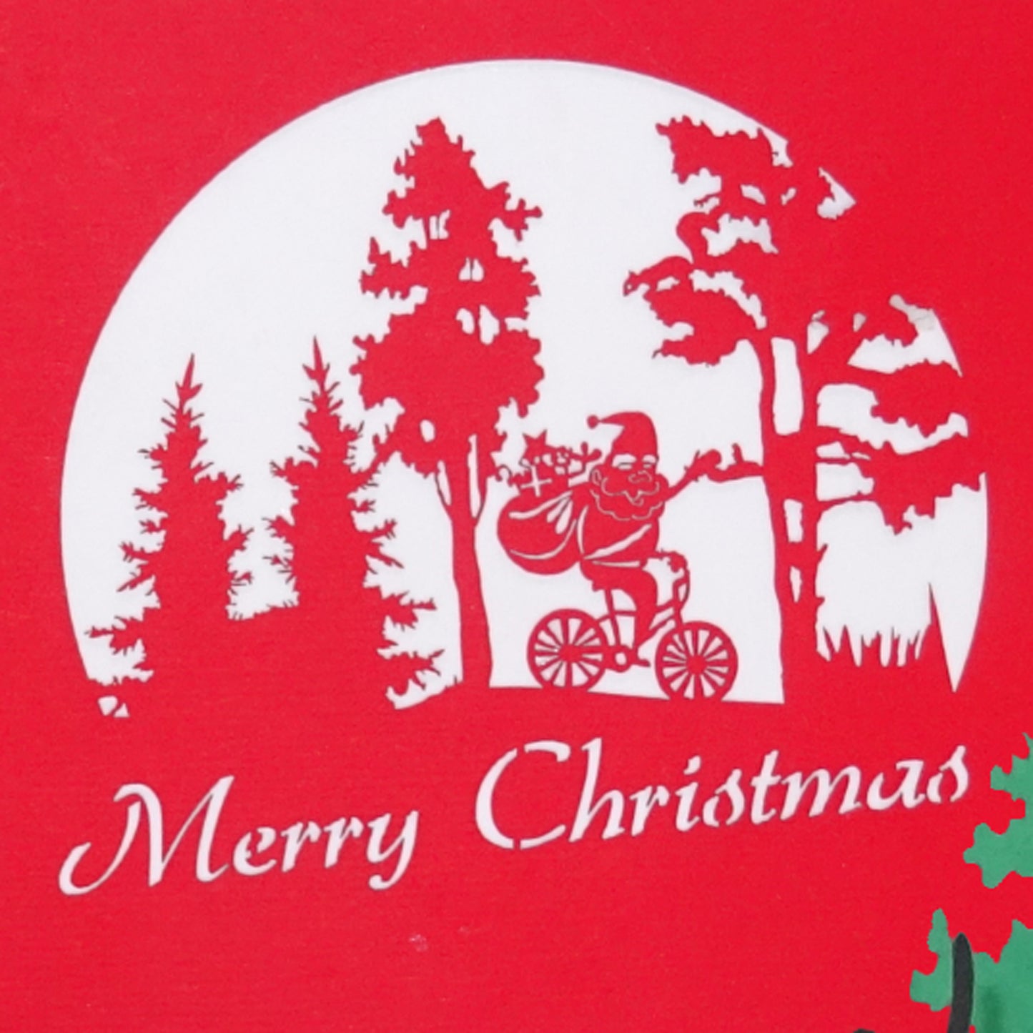Pop Up Karte "Weihnachtsmann" - lustige Weihnachtskarte mit Umschlag