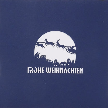 3D Weihnachtskarte "Winter Panorama" Pop Up Karte als Gutschein & Geldgeschenk