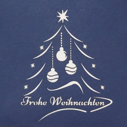 Pop Up Karte zu Weihnachten - Weihnachtskarte mit 3D Tannenbaum