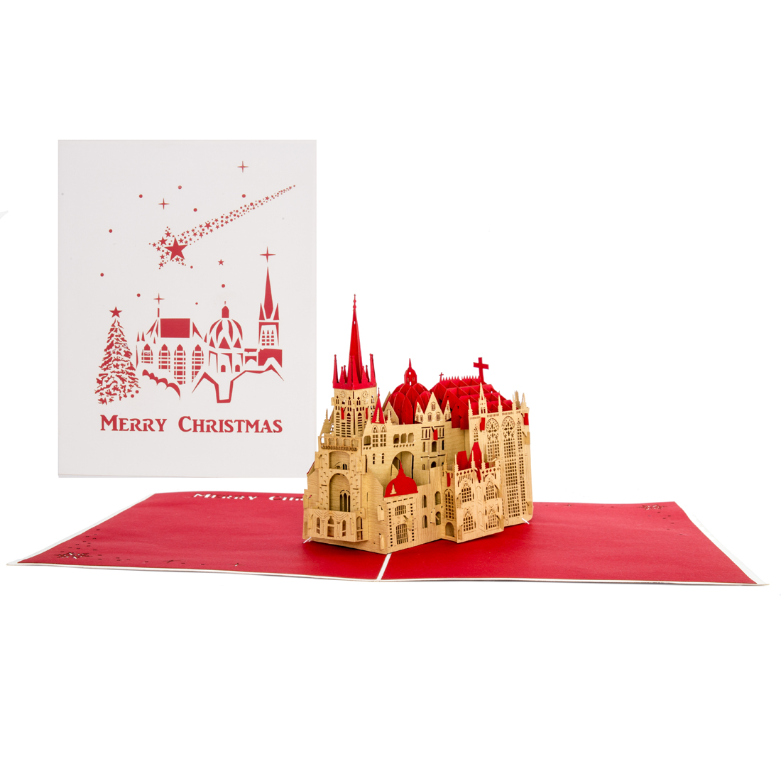 Pop Up Karte "Aachener Dom - Merry Christmas"